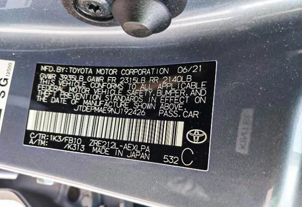 Toyota Corolla cena 55000 przebieg: 59161, rok produkcji 2020 z Złoty Stok małe 121